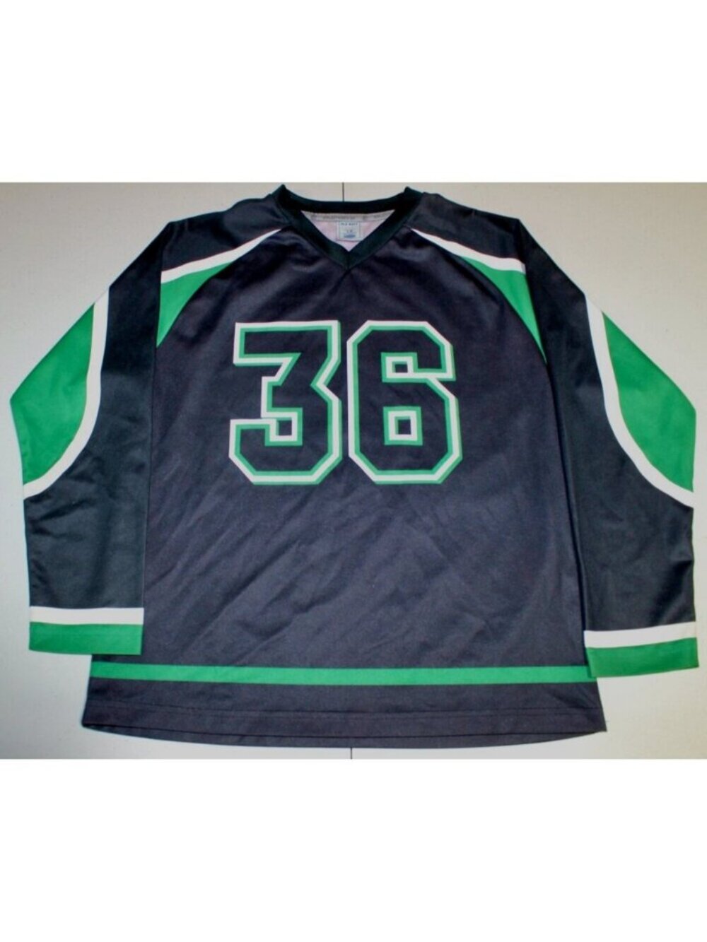 Boys Kids Old Navy Long Sleeve Shirt Jersey Pullover Large Black Green